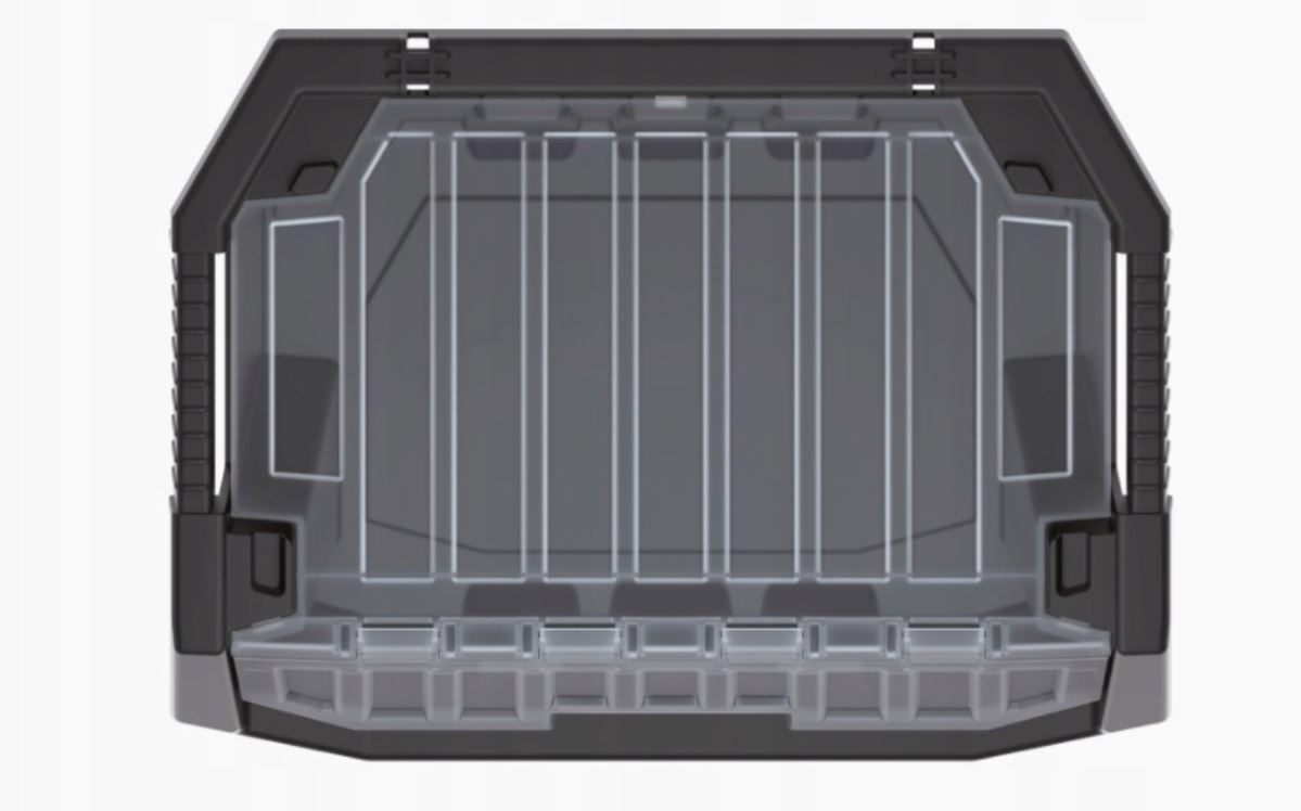 Stackable Open-Front Storage Bin Grey - Image 9