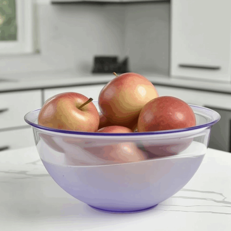 Cristal Serving Bowl Glossy Transparent Plastic