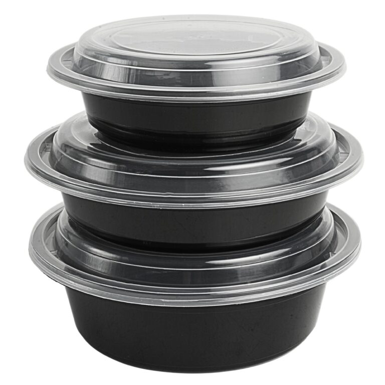 PP Food Containers with Clear Lids for Hot and Cold