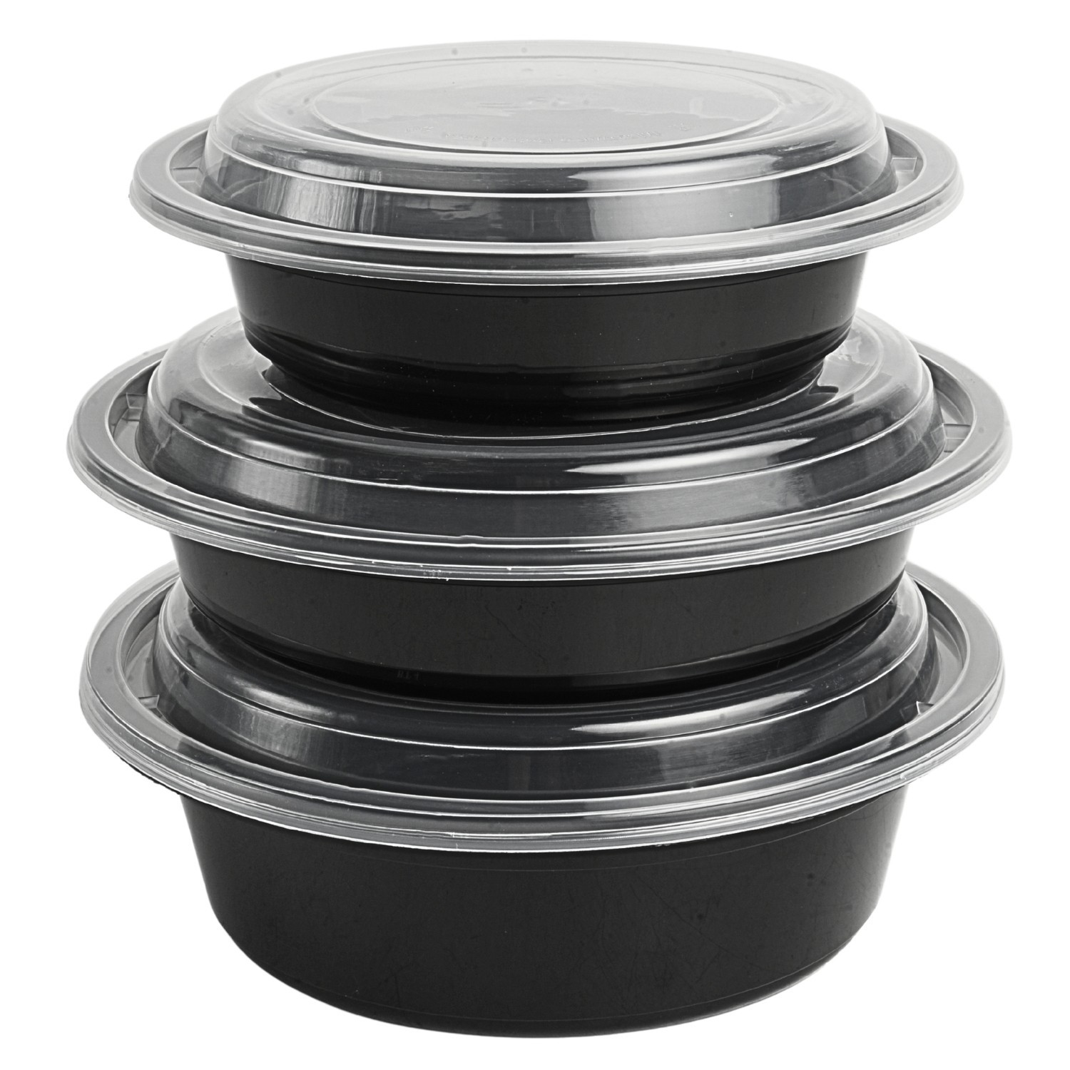 PP Food Containers with Clear Lids for Hot and Cold