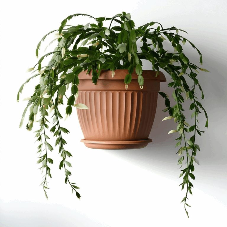 Wall-Mounted Half-Round Planter with Saucer