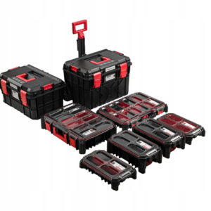 Modular Tool Storage System with Wheels 8 Piece Set