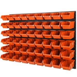 Tool Pegboard Wall Storage Kit with Bins