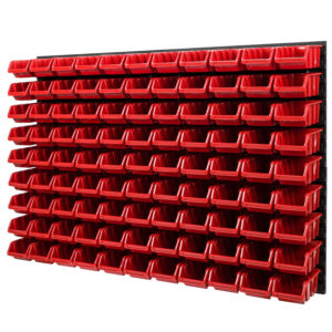Tool Pegboard Wall Storage Kit with 99 Bins