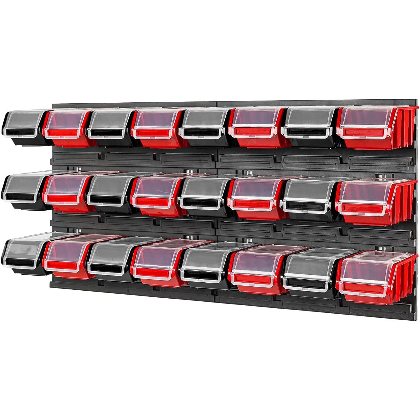 WALL-MOUNTED-TOOL-PEG-BOARD-772mm-x-390mm-24-PIECES-WITH-LIDS-GARAGE-STORAGE-116871815202