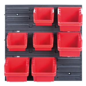 Tool Pegboard Wall Mounted with Storage Bins