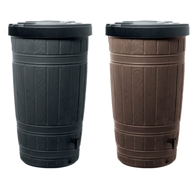Wood-Effect Barrel Water Butt 265L