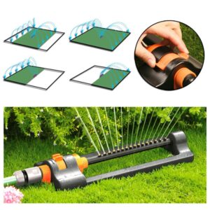 Oscillating Lawn Sprinkler 16 Jet Adjustable