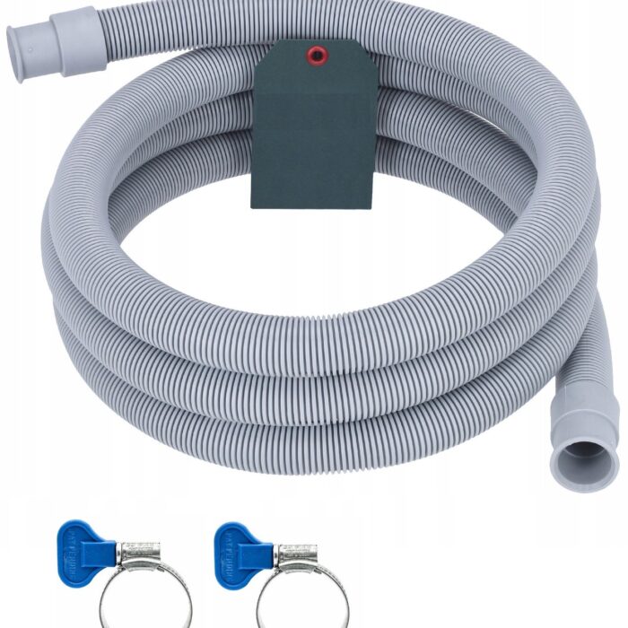Washing Machine Drain Hose with 2 Hose Clips