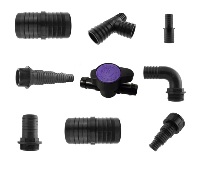 Pond Hose Fittings, Barbed BSP Connectors & Valves