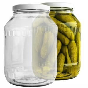 Glass Pickle & Preserving Jars 2.65L with Lid