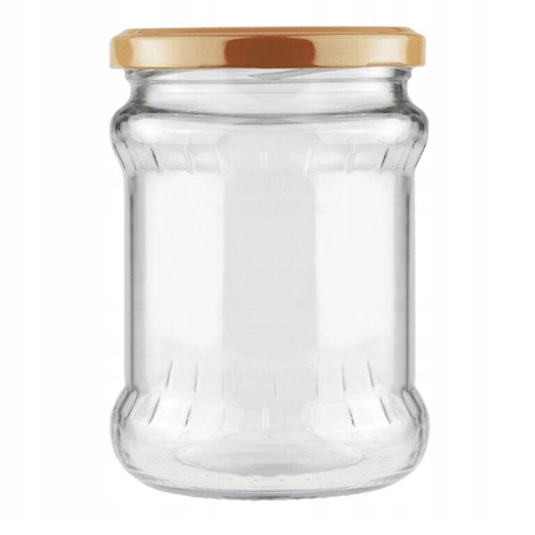 Glass Jar 500ml Gold Twist-Off Lid