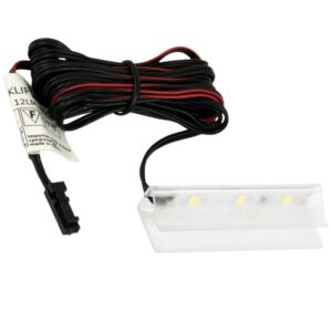 LED Glass Shelf Light Clip with Cable