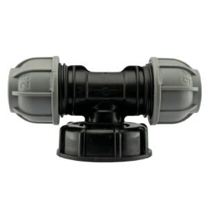 IBC Tank Adapter S60x6 to MDPE Tee 3/4" BSP