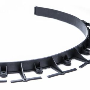 Lawn Edging Border Flexible 45mm Black with Pegs