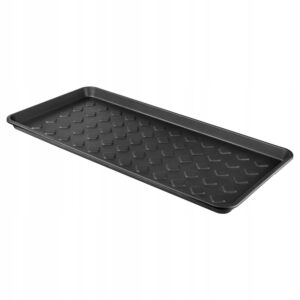 Shoe Tray Raised Edge Washable Utility Mat Black