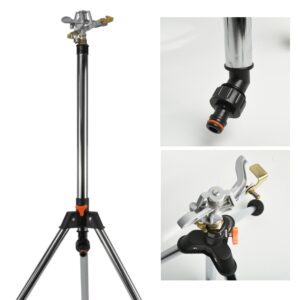 Pulsating Lawn Sprinkler Tripod Adjustable Height