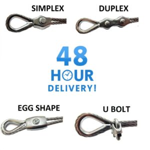 Wire Rope Grip Clamp Zinc Plated Steel