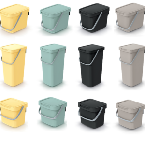 Recycling Bin Wall Mount Stackable with Lid