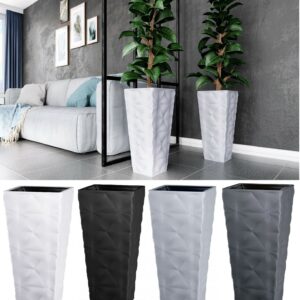 Square Tall Planter Pot with Insert Diva
