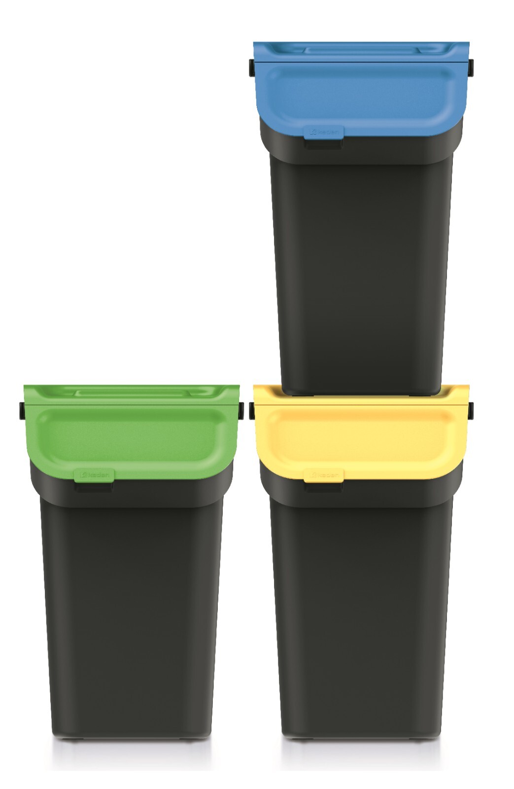 Stackable Recycling Bin Set with Carbon Filter Lid - Image 10