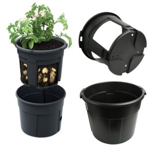 Potato Planter Pot 28L Round Plastic