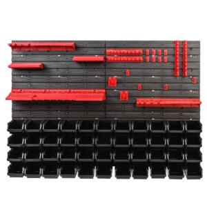 Tool Pegboard Wall Storage Kit with Bins