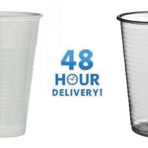 Vending Cups 180ml Reusable Plastic (Clear or White)