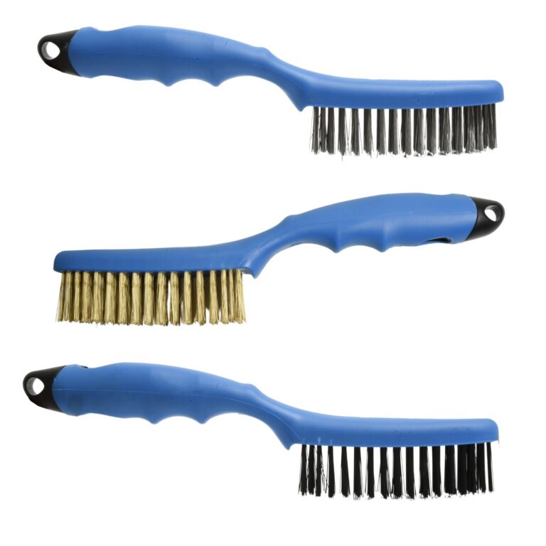 Four-Row Wire Brush Fibreglass Handle