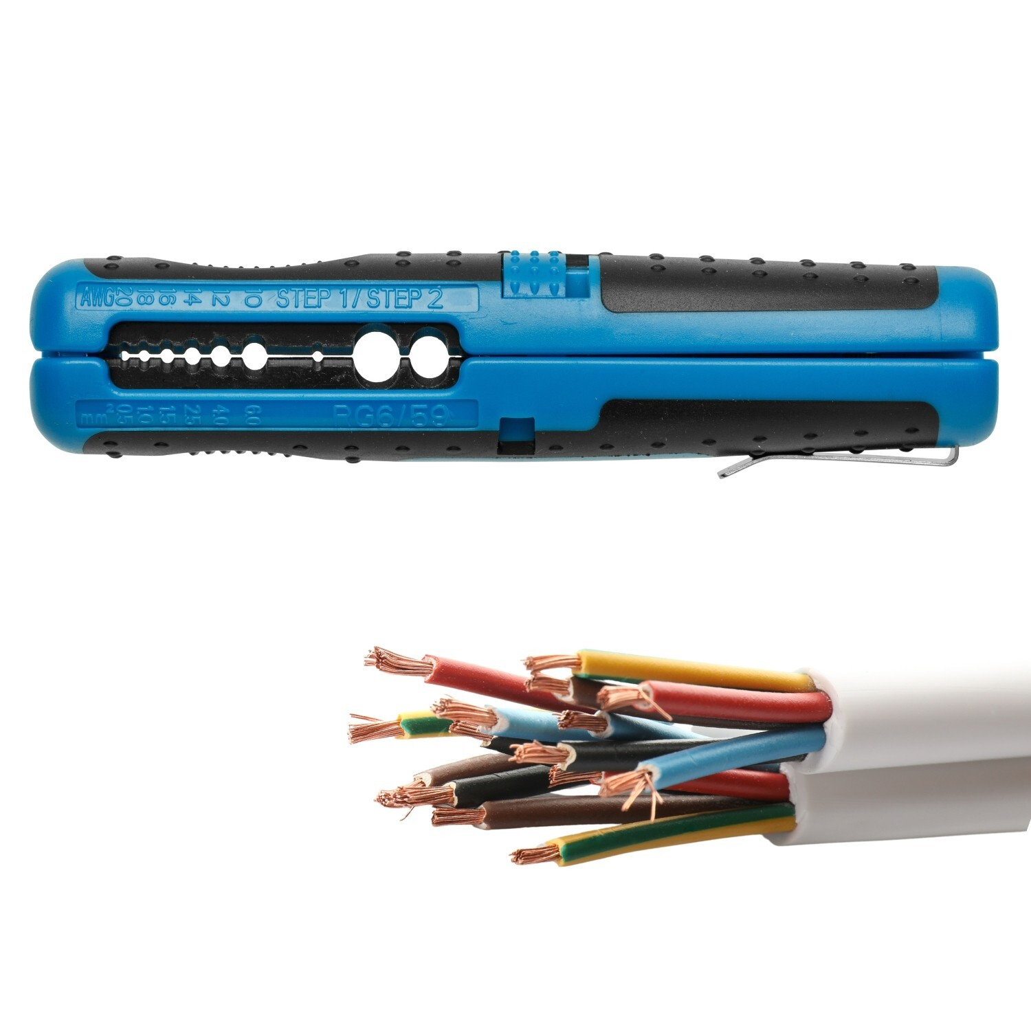 Wire Stripper & Cutter 0.5-6.0mm Coax RG6/RG59