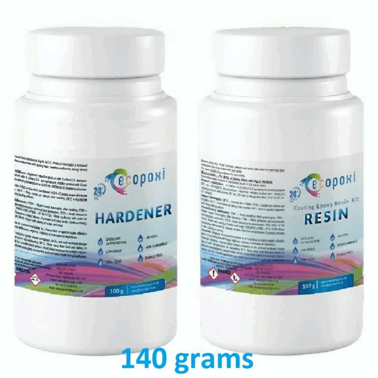 Clear Epoxy Resin Casting Kit Fast Cure 140g