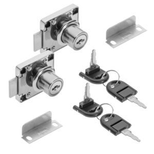 Cam Lock Drawer & Cabinet Locks 2 Pack