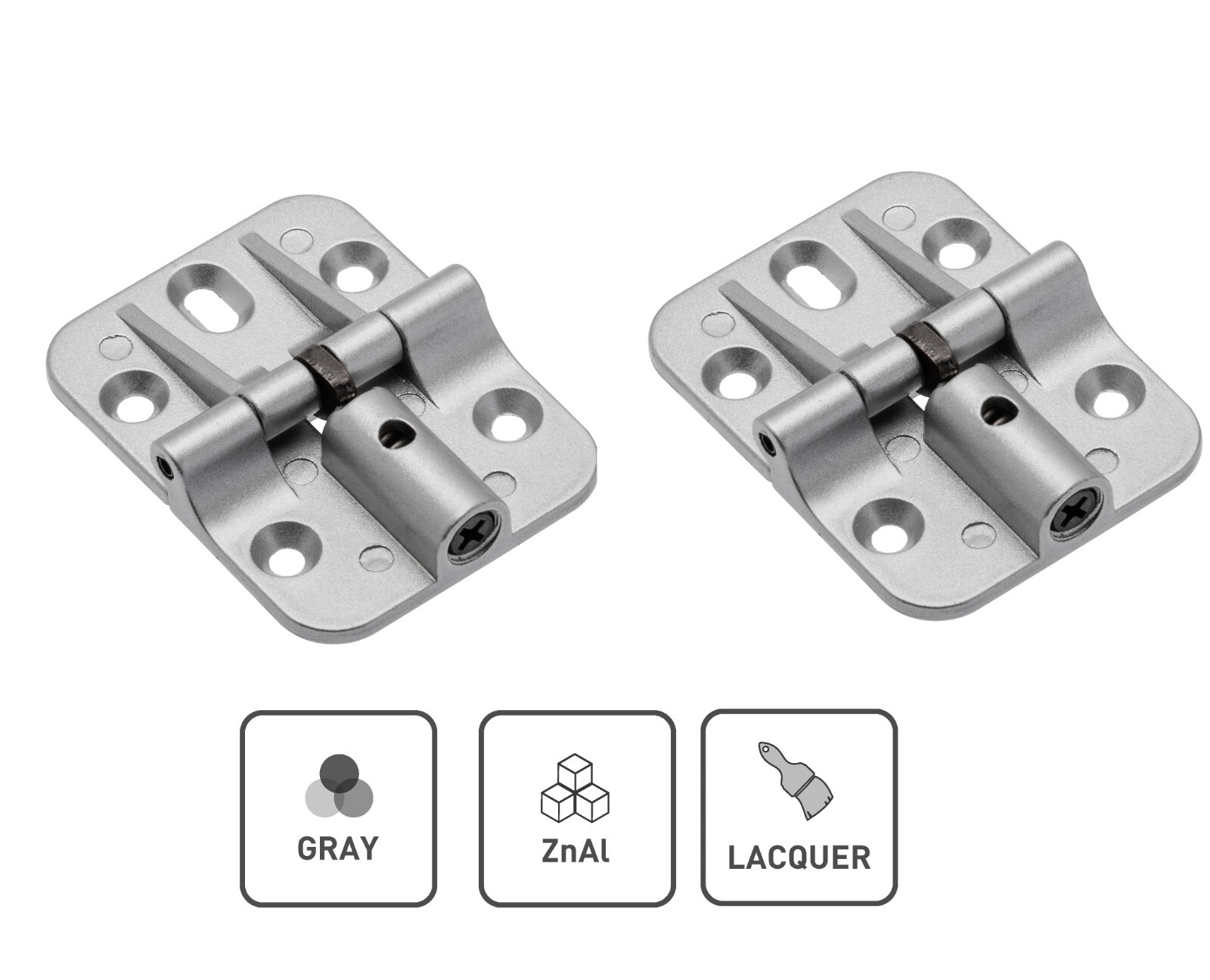 Butterfly Cabinet Hinge 180° Folding Door Pack of 2