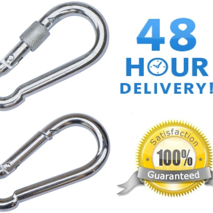 Galvanised Steel Carabiner Clip