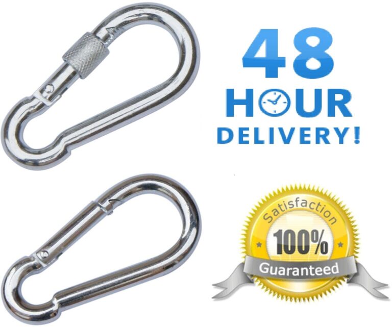 Galvanised Steel Carabiner Clip