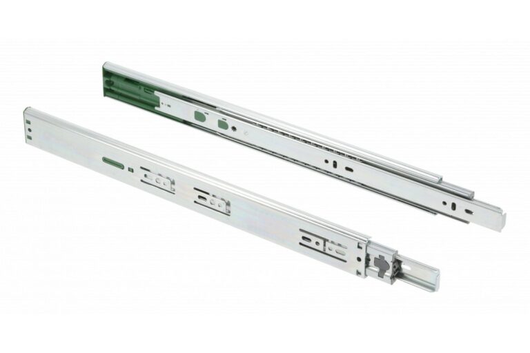 Steel full-extension ball-bearing drawer runners with soft-close mechanisms