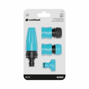 Hose Nozzle & Fittings Set 1/2in Cellfast
