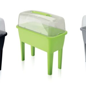 Raised Garden Bed Planter with Mini Greenhouse Lid