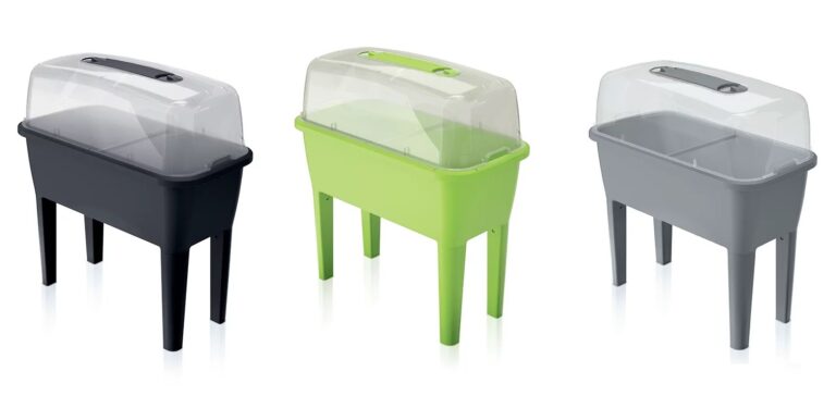 Raised Garden Bed Planter with Greenhouse Lid 52L