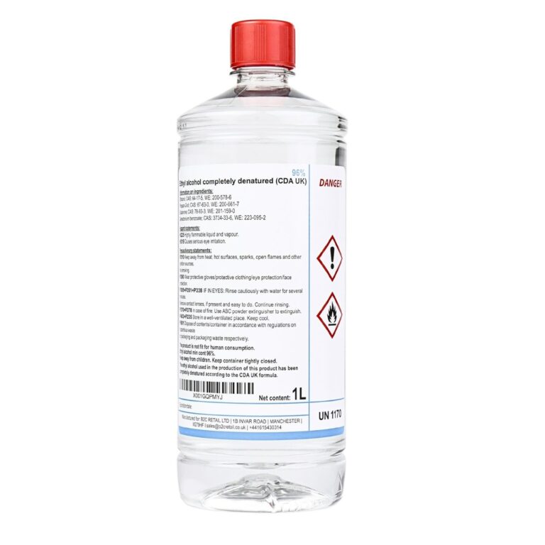 Denatured Ethanol 96% Cleaning Solvent