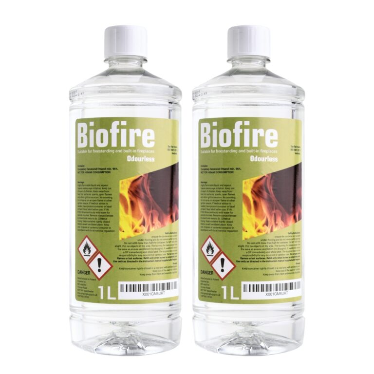 Bioethanol Fireplace Fuel Smokeless Clean Burn