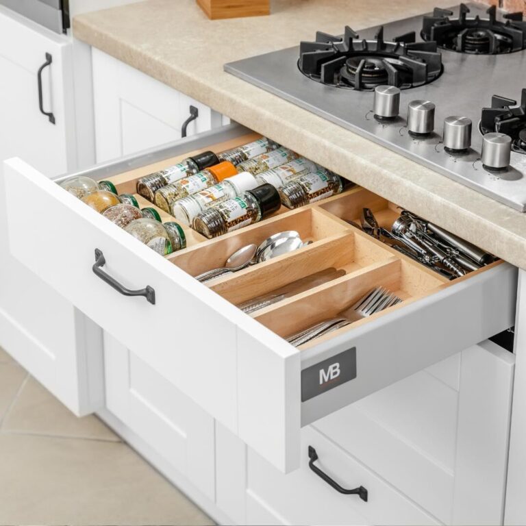 Beech Cutlery Tray Drawer Insert Expandable
