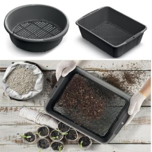 Garden Soil Sieve Riddle with Adjustable Mesh