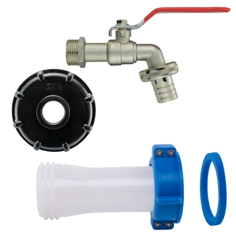 IBC Adapter Kit S60x6 Extender and 1/2in Lever Tap