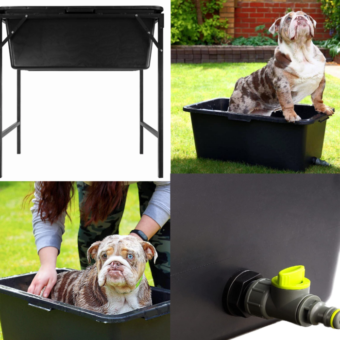 Pet Bath 90L with Stand & Shower Kit Choices