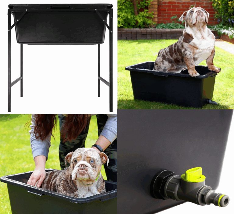 Pet Bath 90L with Stand & Shower Kit Choices