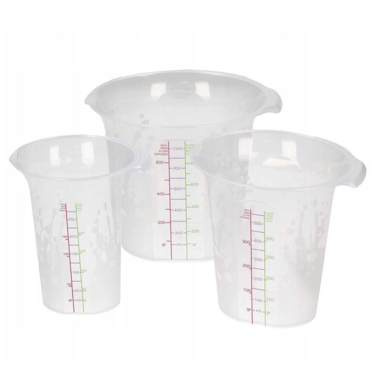 Stackable Measuring Jugs Set of 3 0.25/0.5/1L