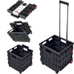 Folding Shopping Trolley Cart with Telescopic Handle