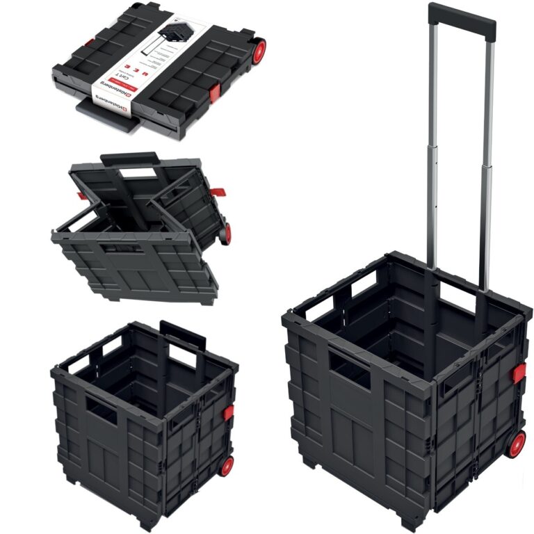 Trolley Cart Folding Shopping 30kg Telescopic Handle