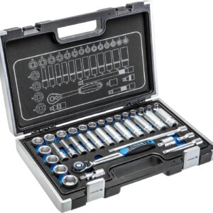 Socket Set 3/8in Ratchet Sockets & Bits 36pc